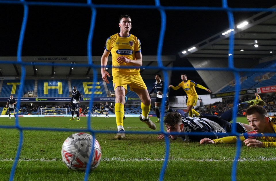 Mihailo Ivanovic of Millwall scoring a goal.