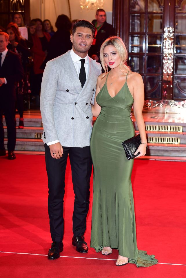 Mike Thalassitis and Danielle Sellers at the ITV Gala.