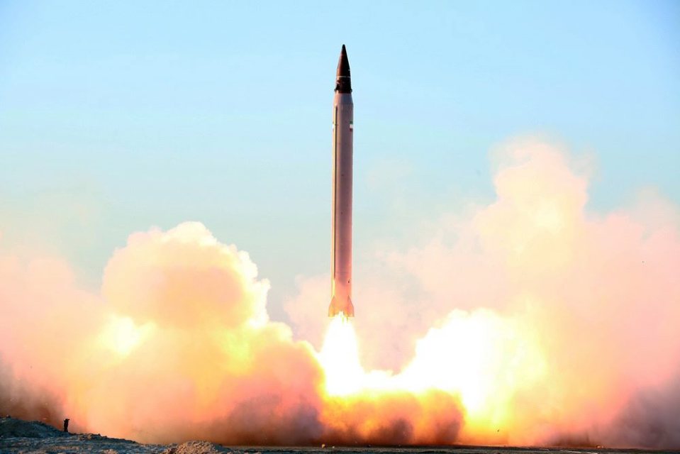 Emad missile launch in Iran.