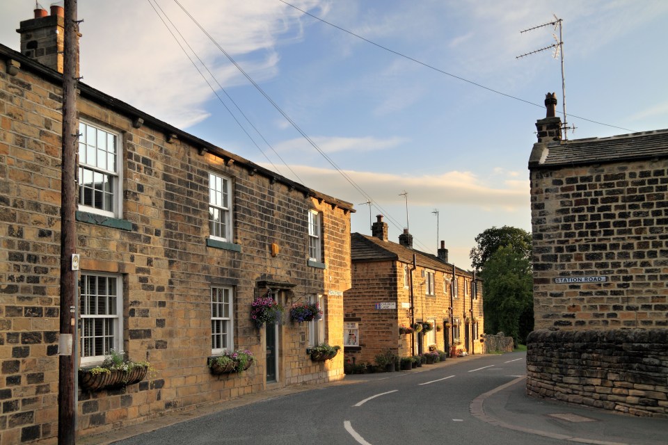 C5BKYR The village of Esholt near Bradford, West Yorkshire, was once used for the filming of the ITV show Emmerdale