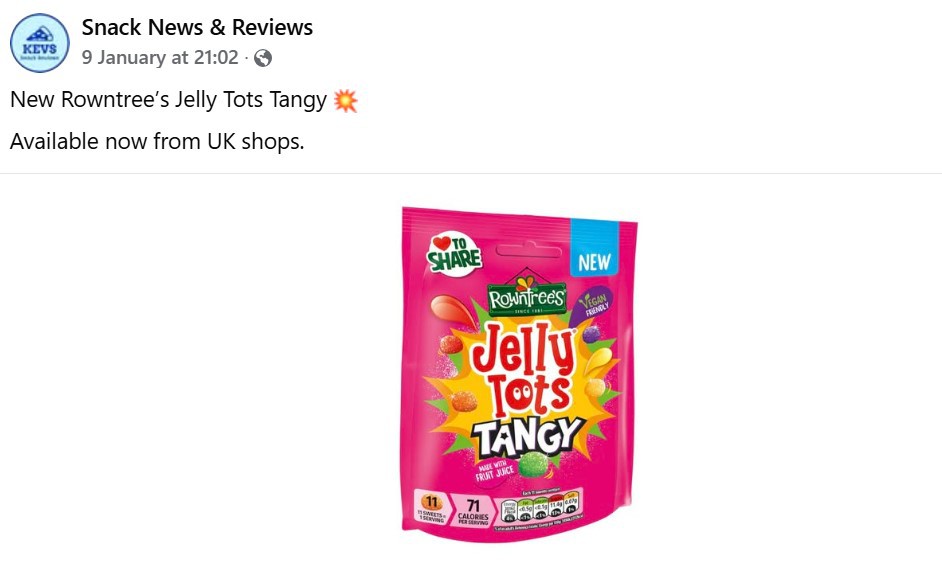 Rowntree's UK INTRODUCING NEW JELLY TOTS TANGY