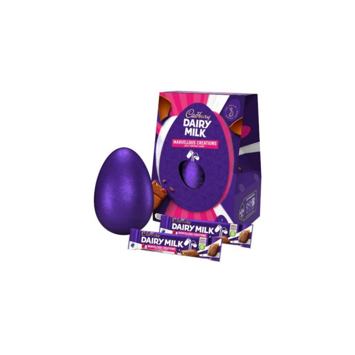 Cadbury Dairy Milk Marvellous Creations Easter egg and chocolate bars.