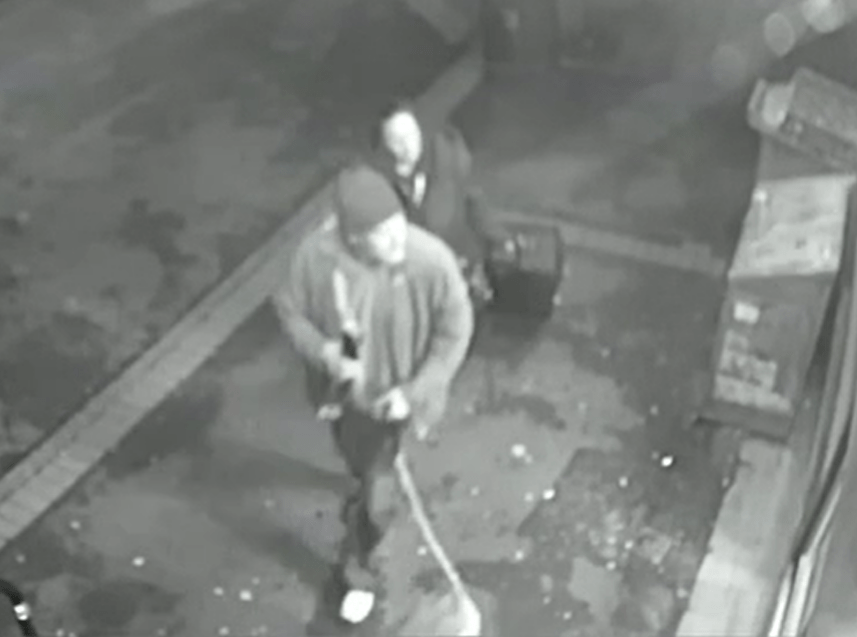 Surveillance image of two suspects.