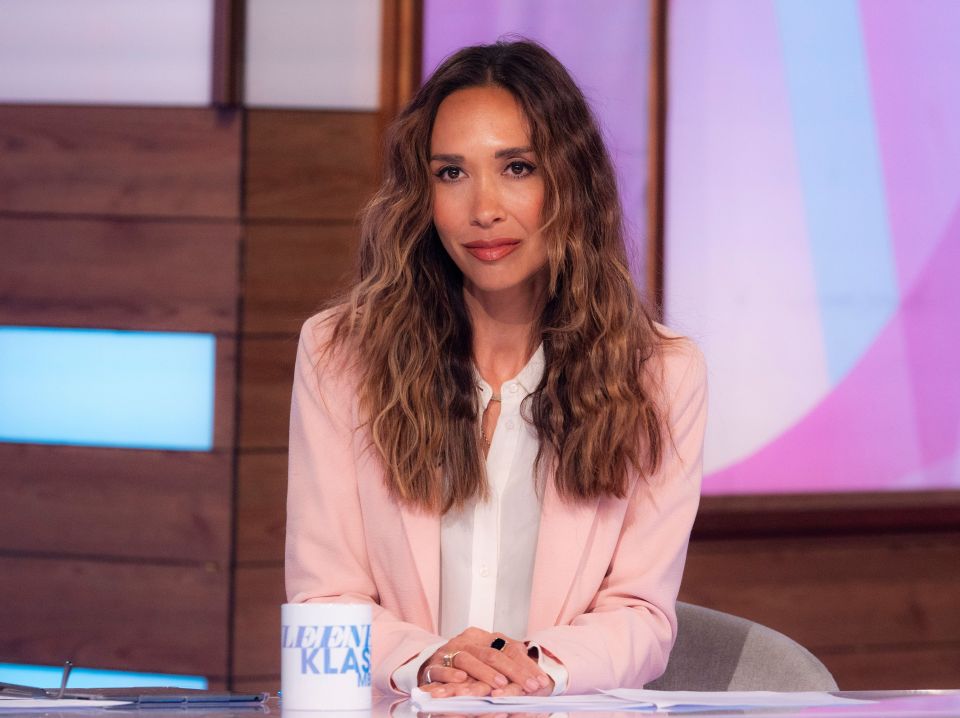 Myleene Klass on the Loose Women TV show.