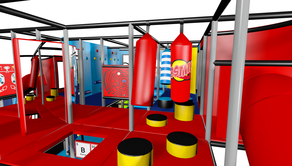 The indoor soft play will be themed around the Skyline Gang - a group of children's characters