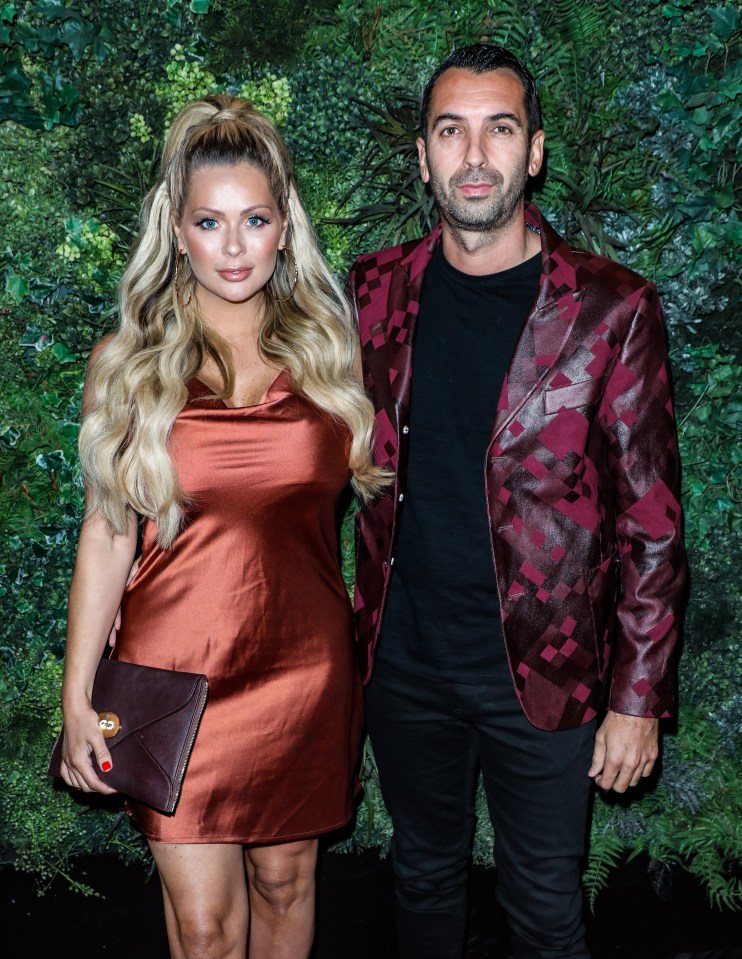 Nicola McLean and Tom Williams at a birthday celebration.