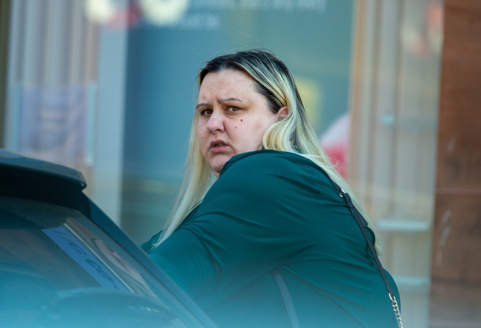 Kerry Burns, a fraud suspect, outside a court.