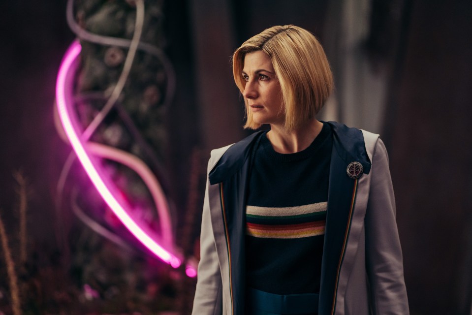 Jodie Whittaker as the Doctor in Doctor Who.