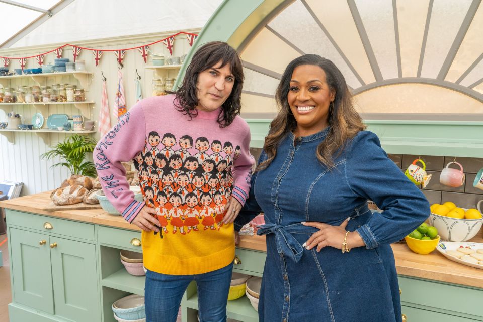 Noel and Alison in a kitchen.