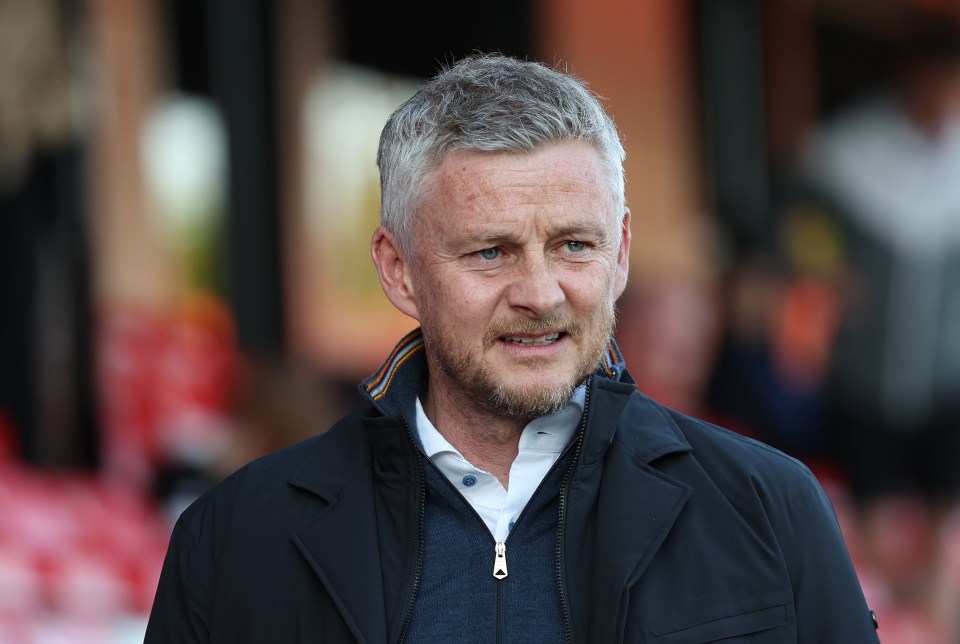 Ole Gunnar Solskjaer at a Salford City FC match.