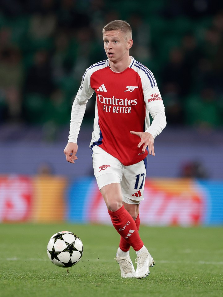 Oleksandr Zinchenko has struggled for game time this season