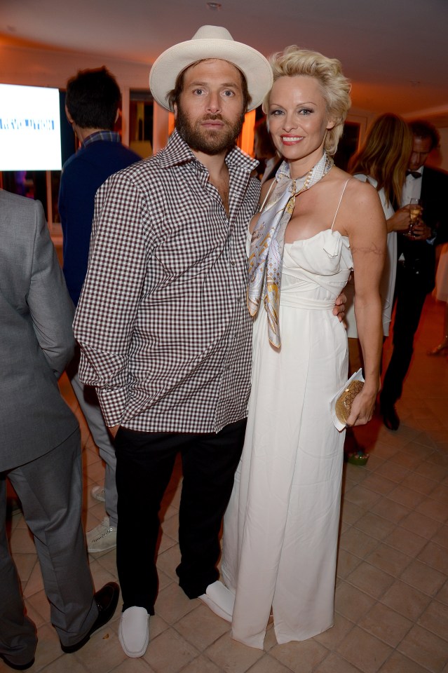 Pamela Anderson and Rick Salomon at a launch event.