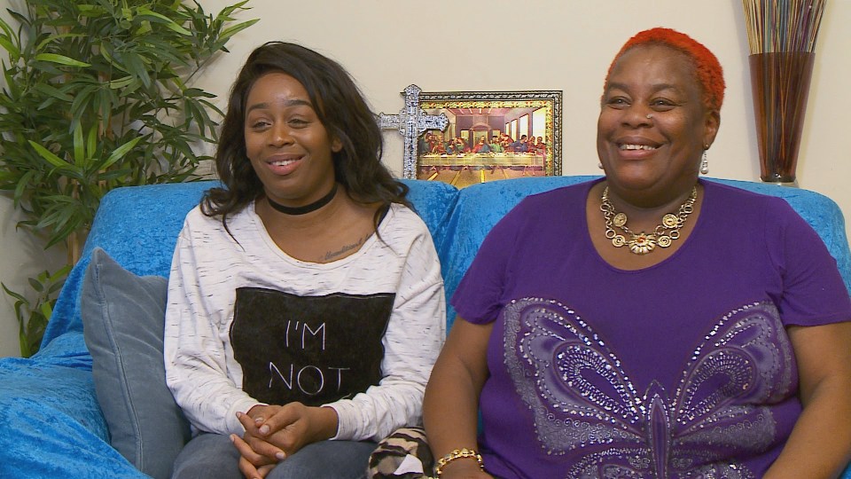 Sandra Martin with Sandi Bogle during her time on Gogglebox