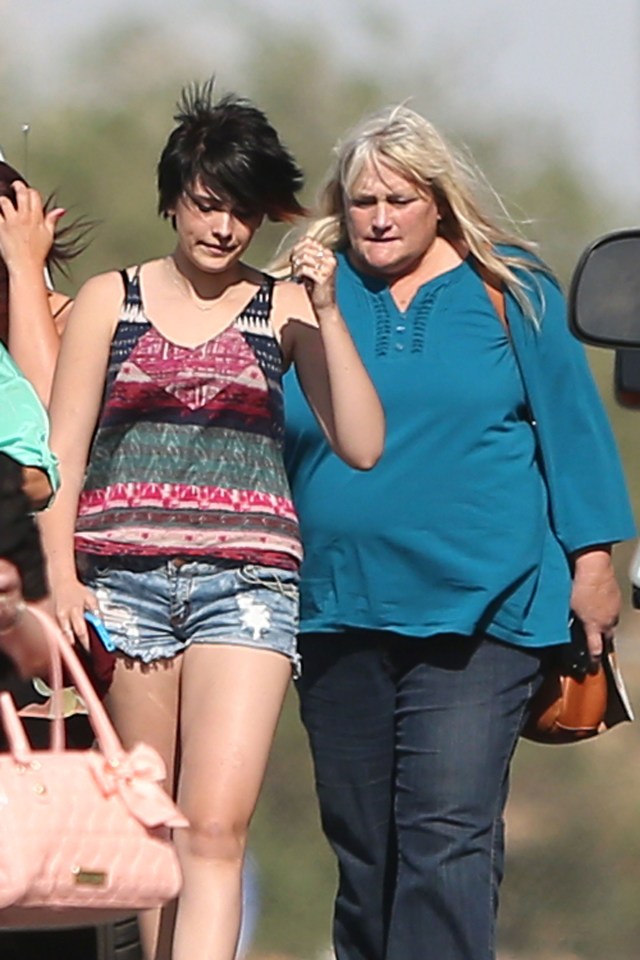 Paris Jackson and her mother, Debbie Rowe.