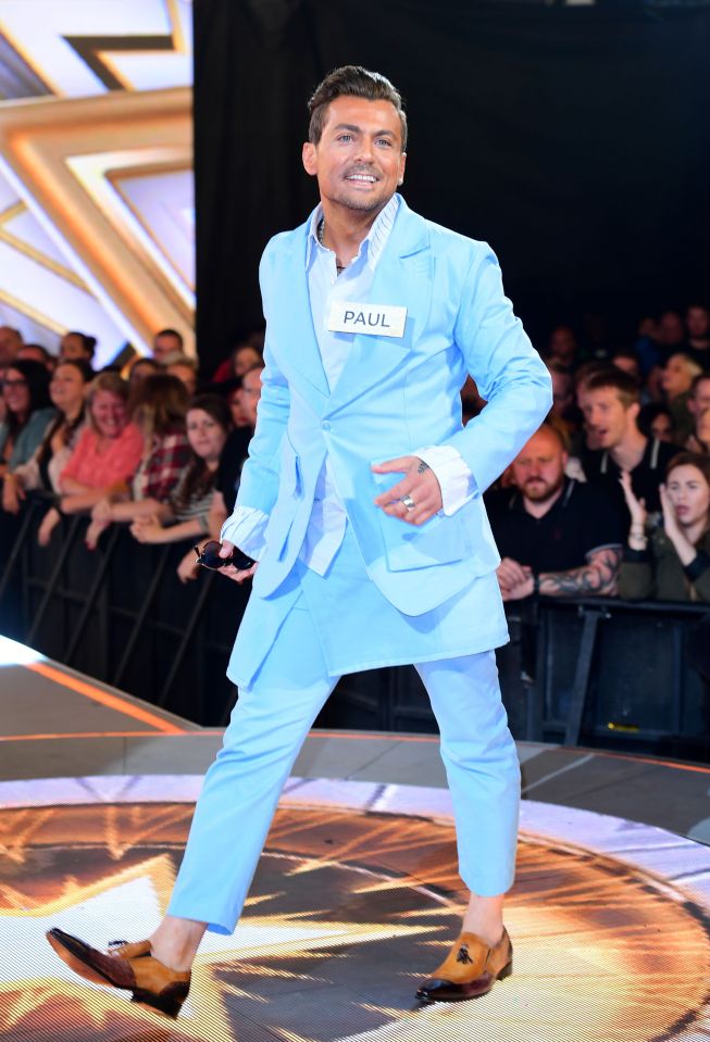 Paul Danan entering the Celebrity Big Brother house.