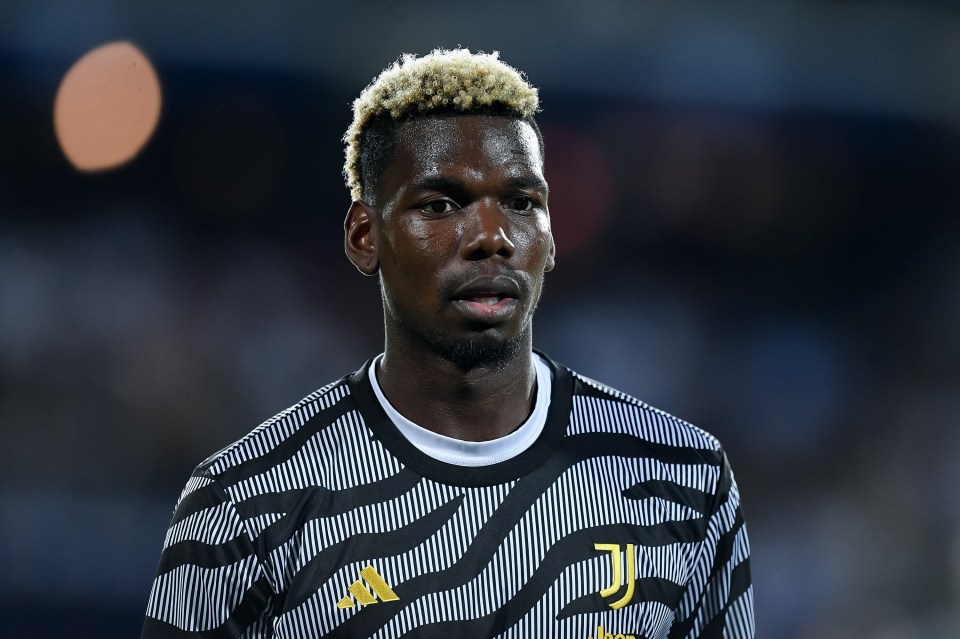 Paul Pogba of Juventus F.C. at a Serie A match.