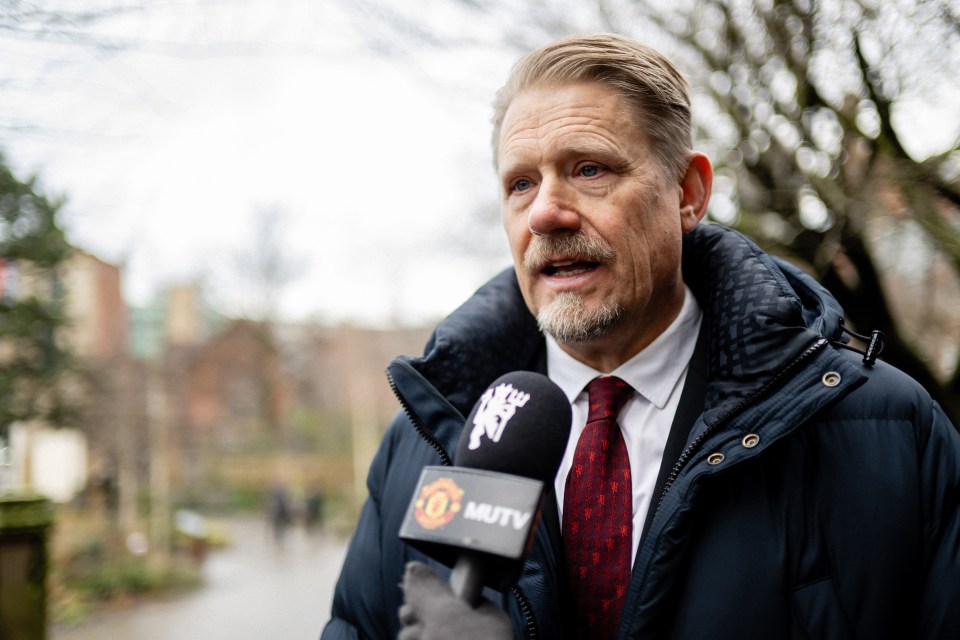 Peter Schmeichel was among the mourners