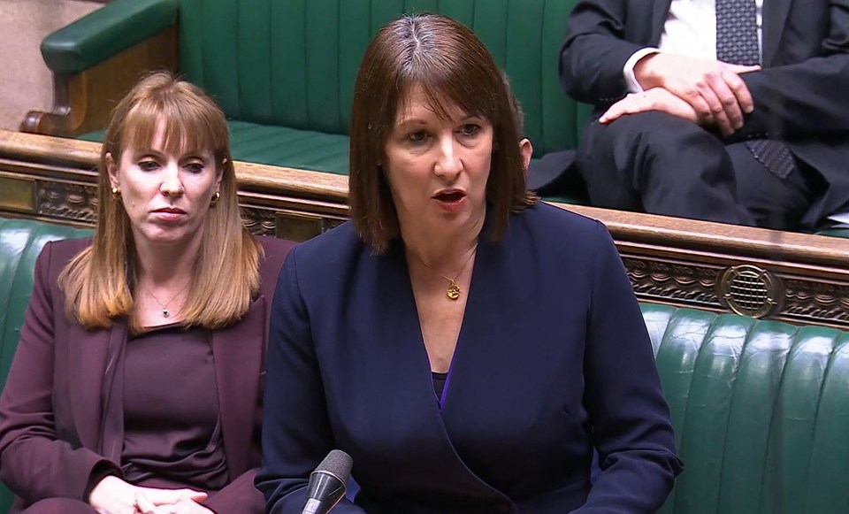 Rachel Reeves giving a statement in Parliament.