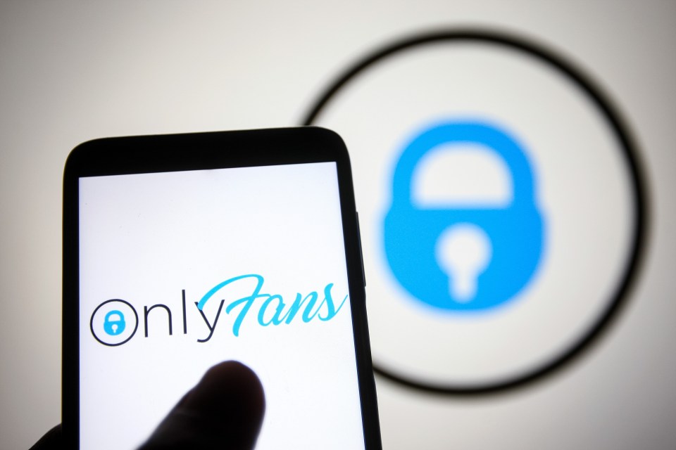 Illustration of the OnlyFans logo on a smartphone screen.