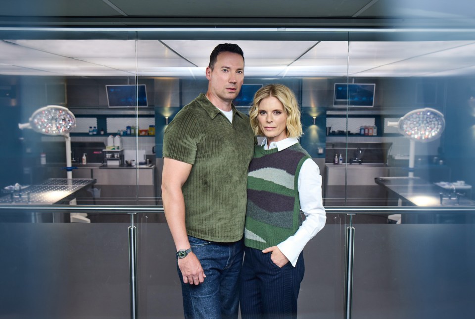 Promotional photo of David Caves and Emilia Fox for Silent Witness.