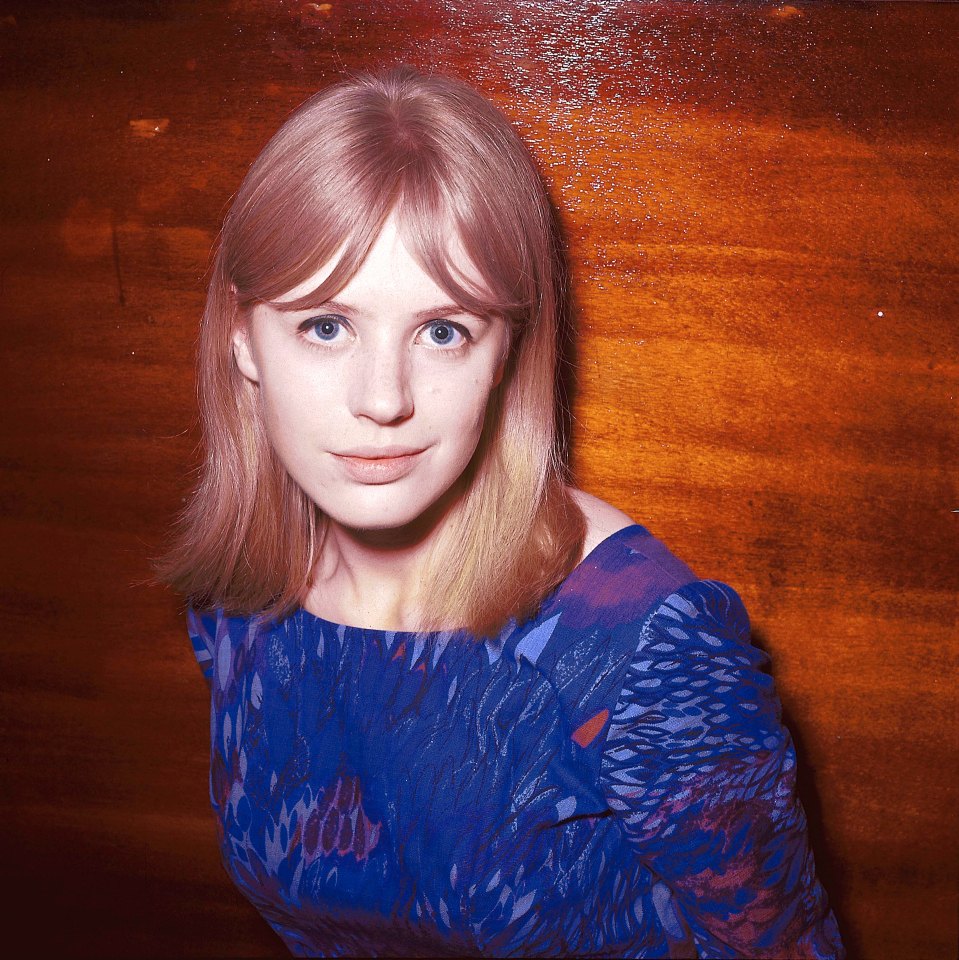 Posed portrait of Marianne Faithfull.