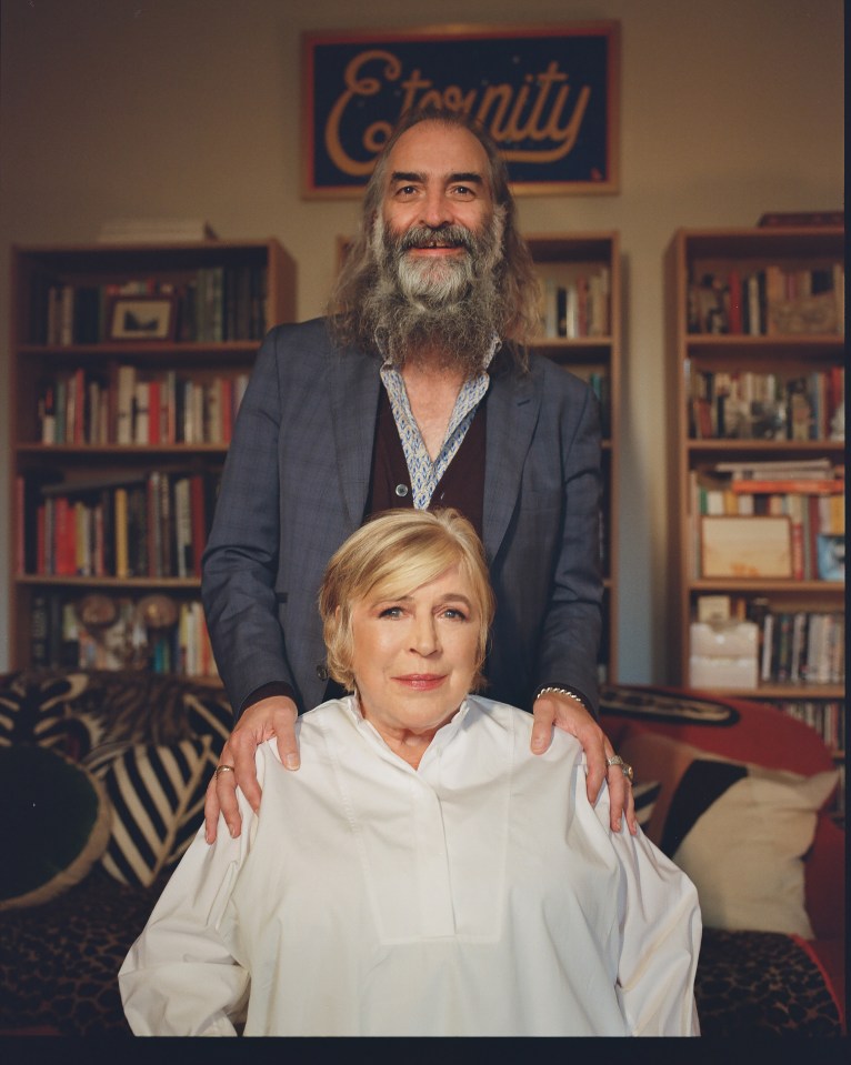 Portrait of Marianne Faithfull and Warren Ellis.