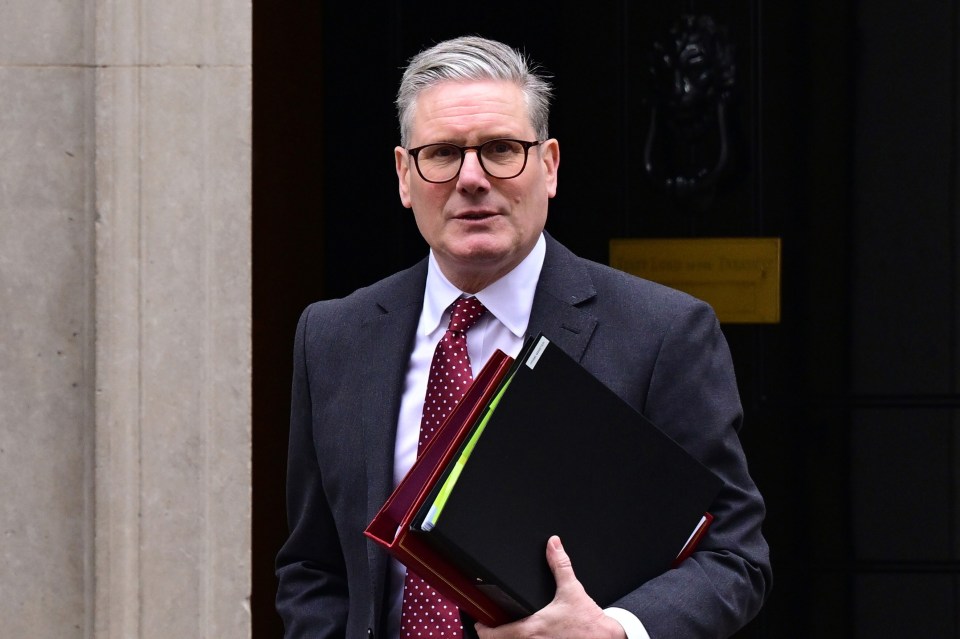 Prime Minister Sir Keir Starmer leaving 10 Downing Street.