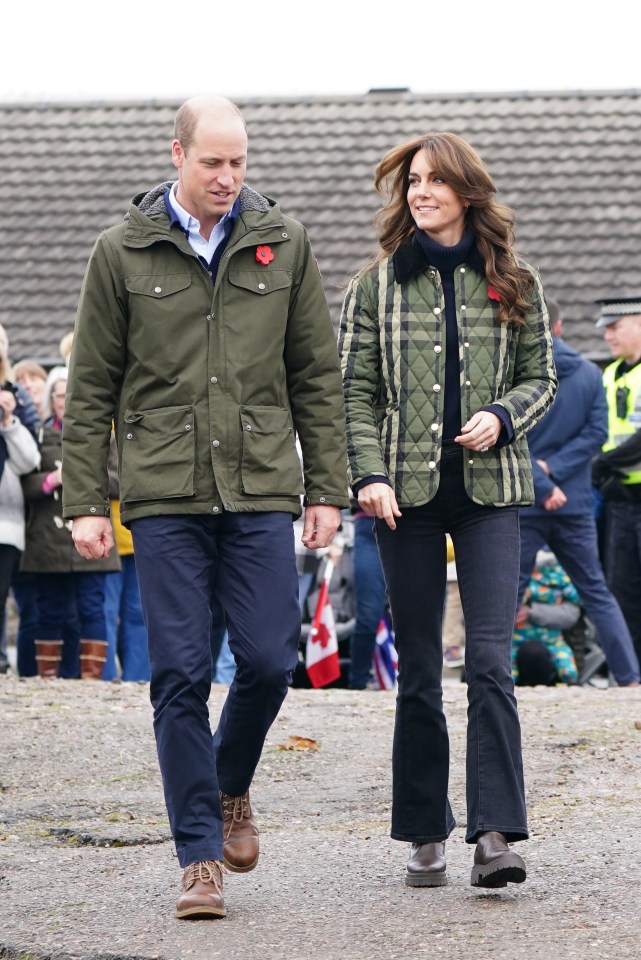 The Prince and Princess of Wales visiting a charity in Scotland.