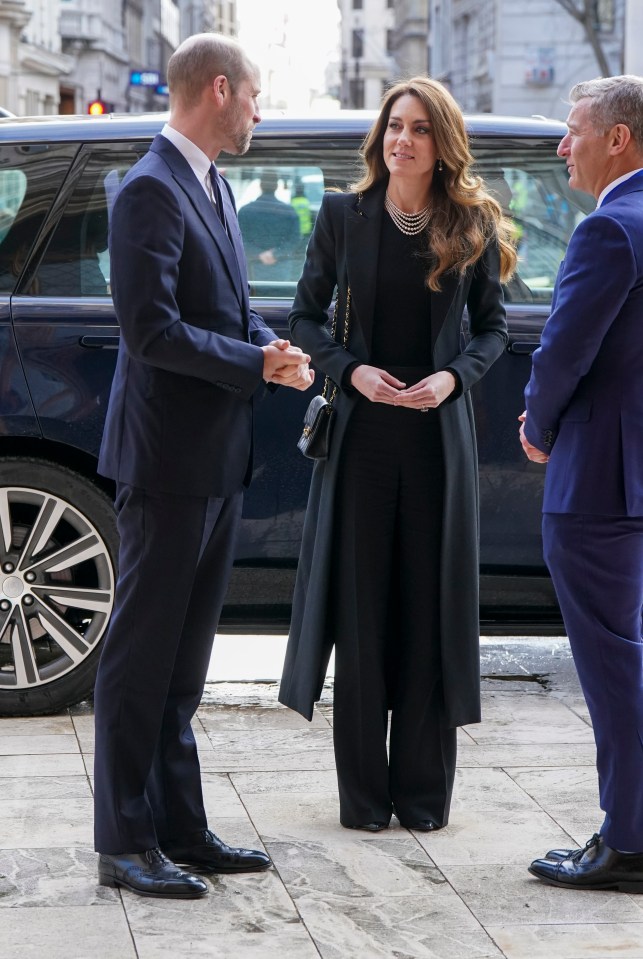 Prince William and Kate Middleton at a Holocaust Memorial Day ceremony.