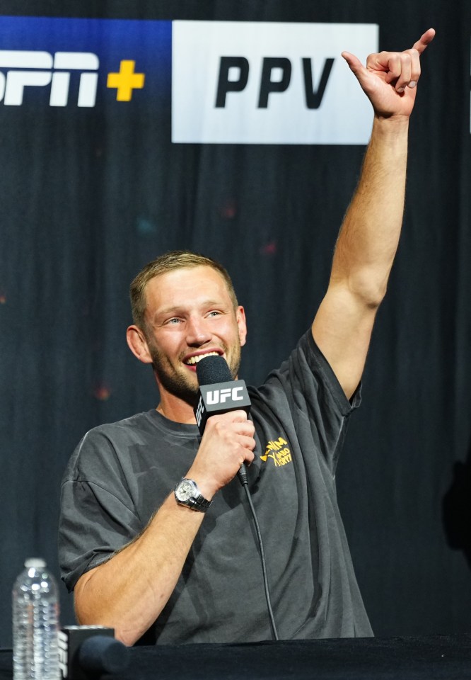 Reinier de Ridder at a UFC press conference.