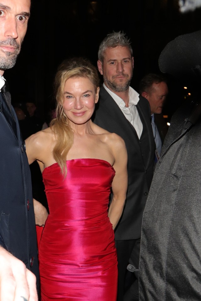 Renee Zellweger and Ant Anstead at an afterparty.