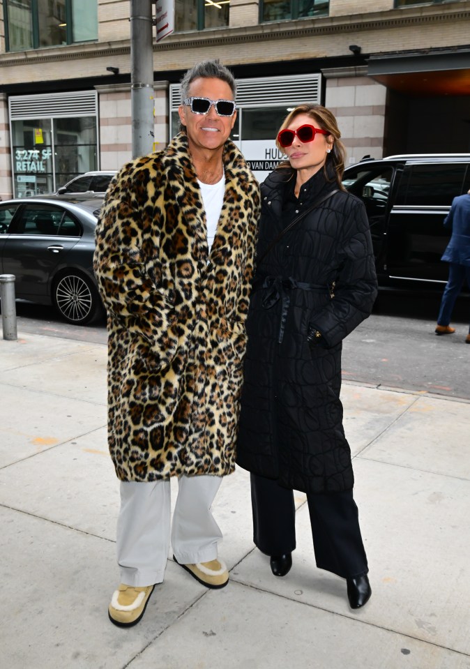 Robbie Williams and Ayda Field in New York City.