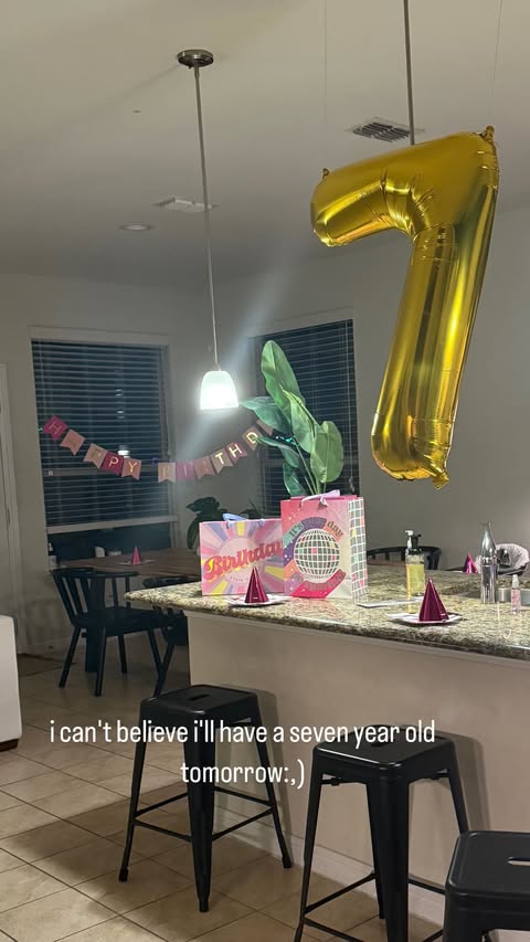 She shared a look at her daughter's birthday celebrations