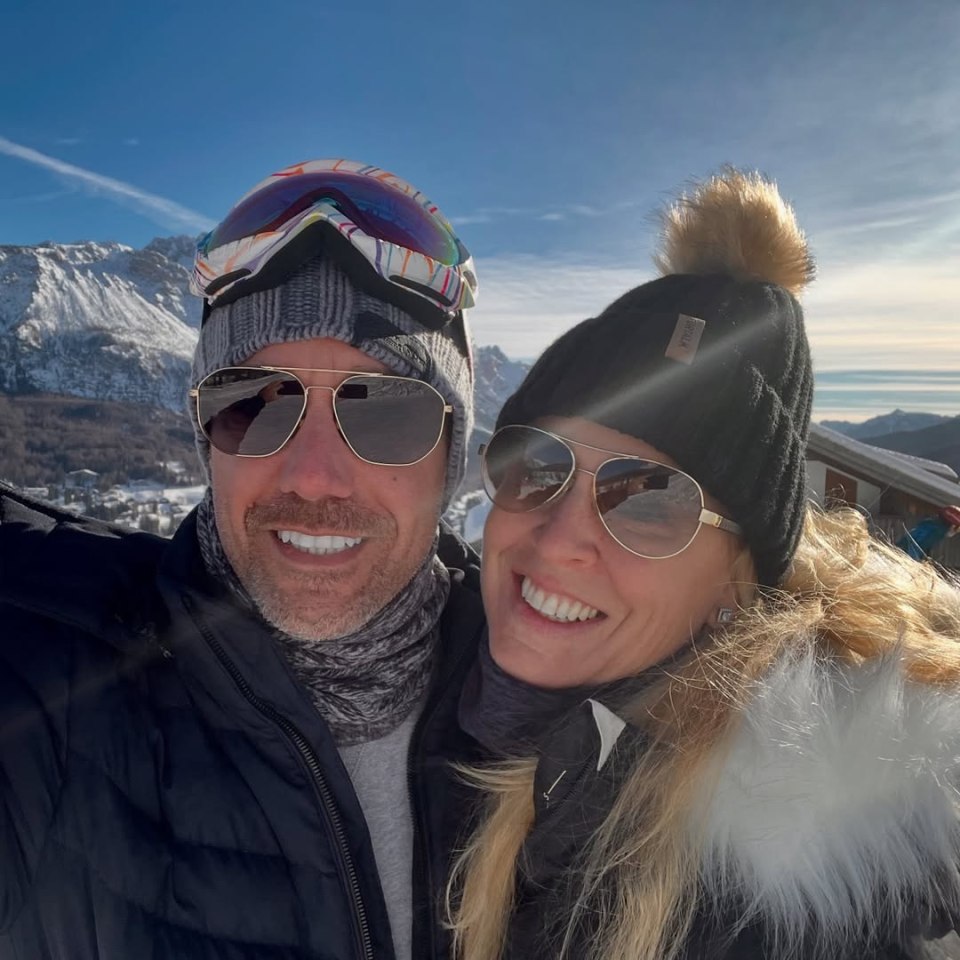 Gino D’Acampo and his wife Jessica in a selfie.