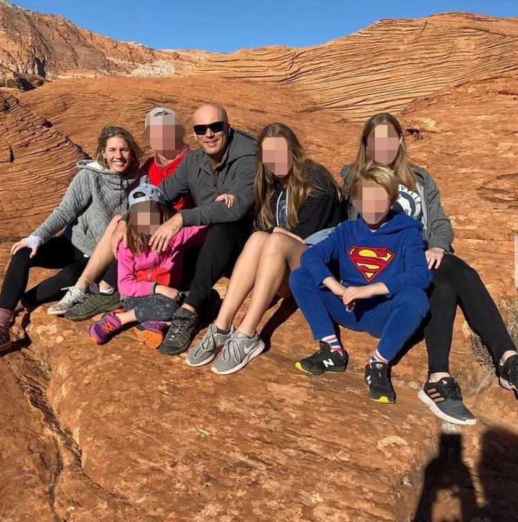 Photo of Ruby Franke and her family.