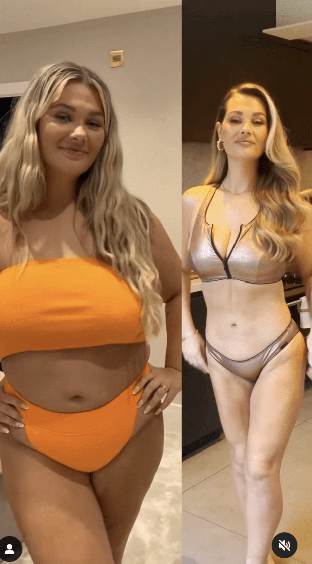 Shaughna Phillips before and after weight loss.