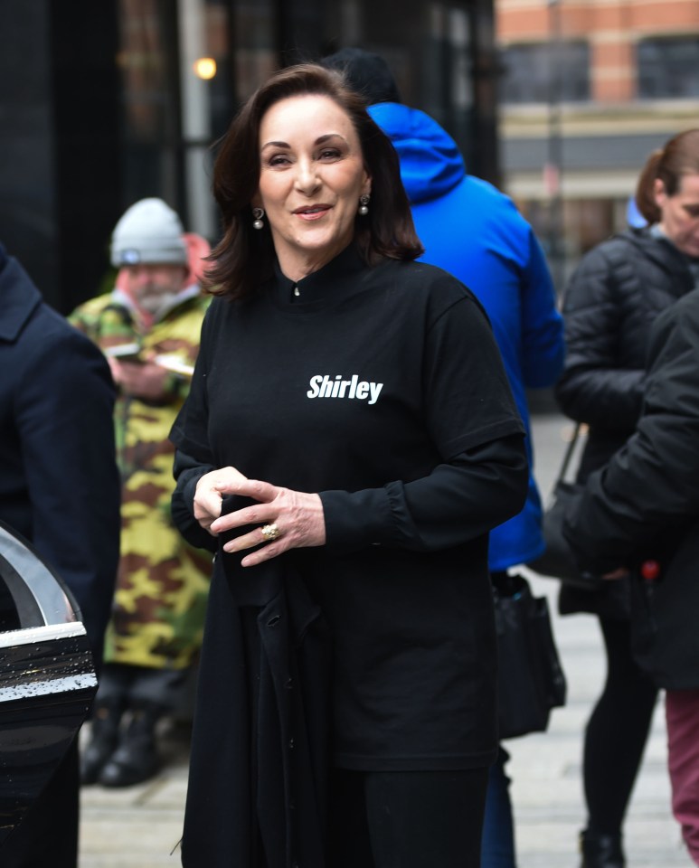 Shirley Ballas leaving a hotel.