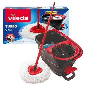 Vileda Turbo Smart spin mop and bucket.