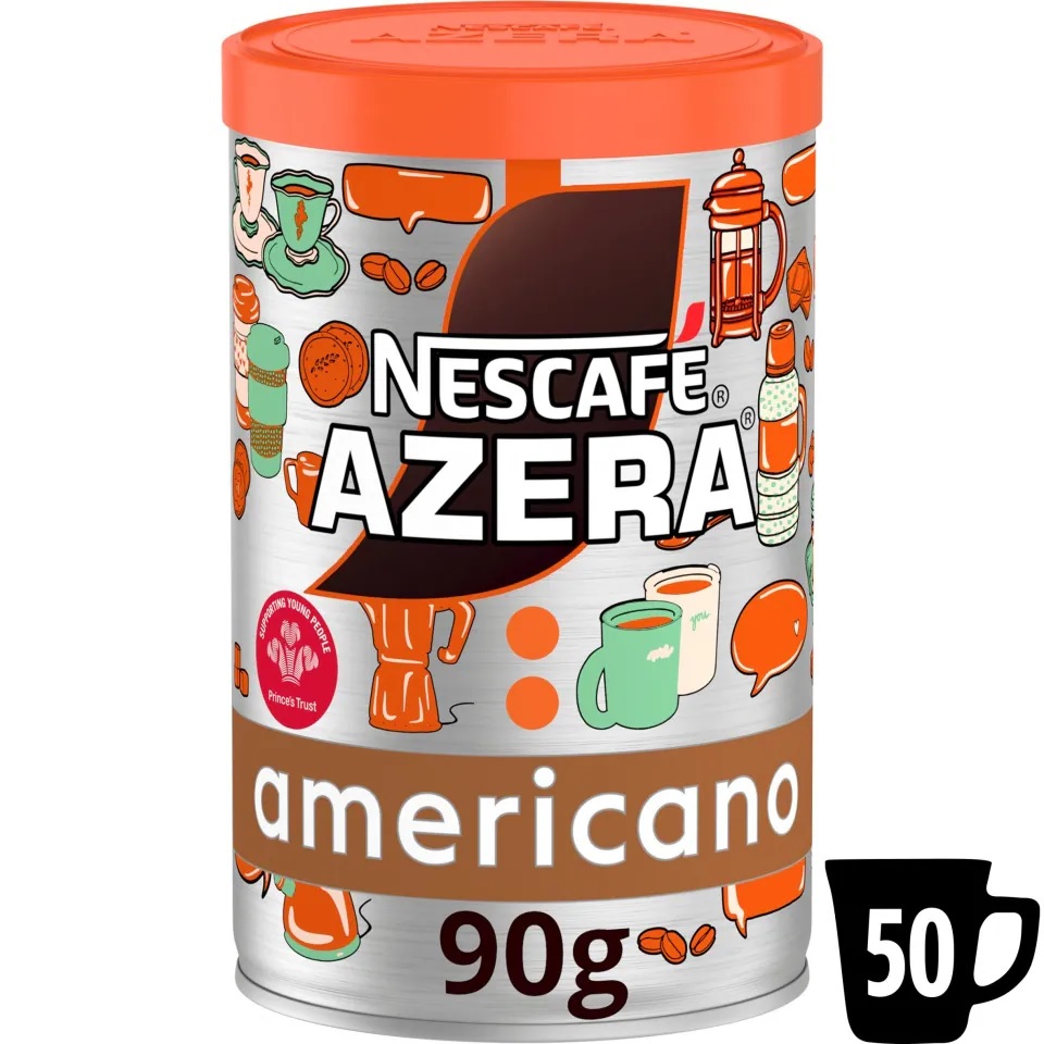 Nescafe Azera Americano instant coffee canister (90g).