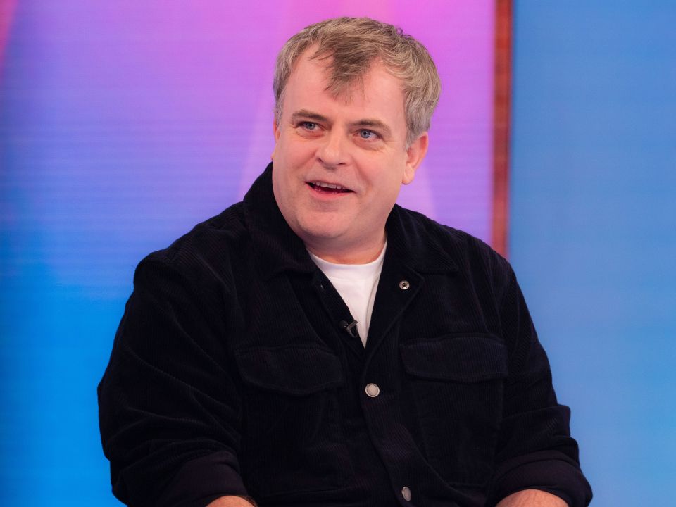 Simon Gregson on the Loose Women TV show.