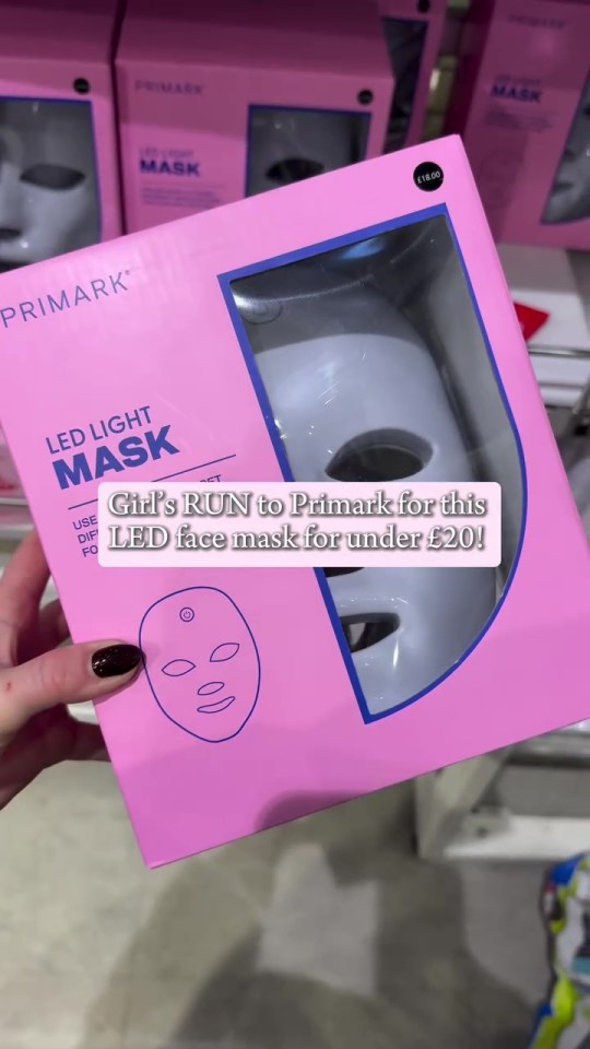 Primark LED face mask under £20.