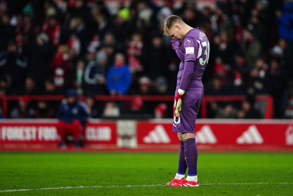 Southampton goalkeeper Aaron Ramsdale on the field.