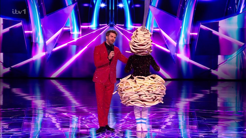 Spag Bol contestant on The Masked Singer.