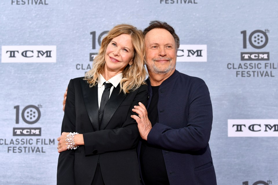 Meg Ryan and Billy Crystal at a film festival.