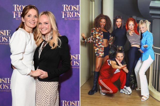 Two women at a Rosie Frost event and the Spice Girls.