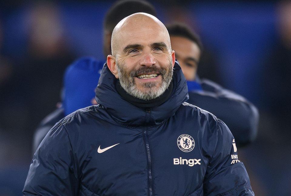 Chelsea manager Enzo Maresca at Stamford Bridge.