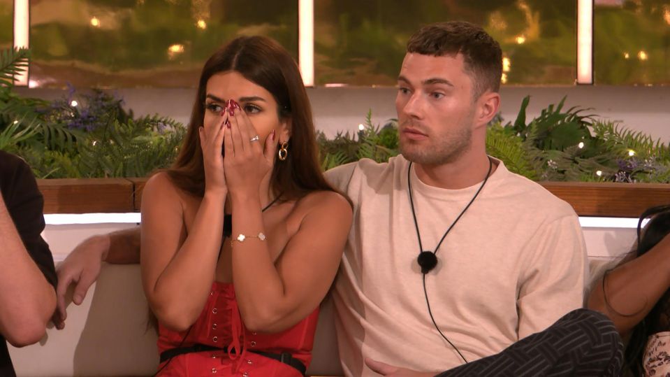 Ekin Su and Curtis Pritchard on Love Island: All Stars.