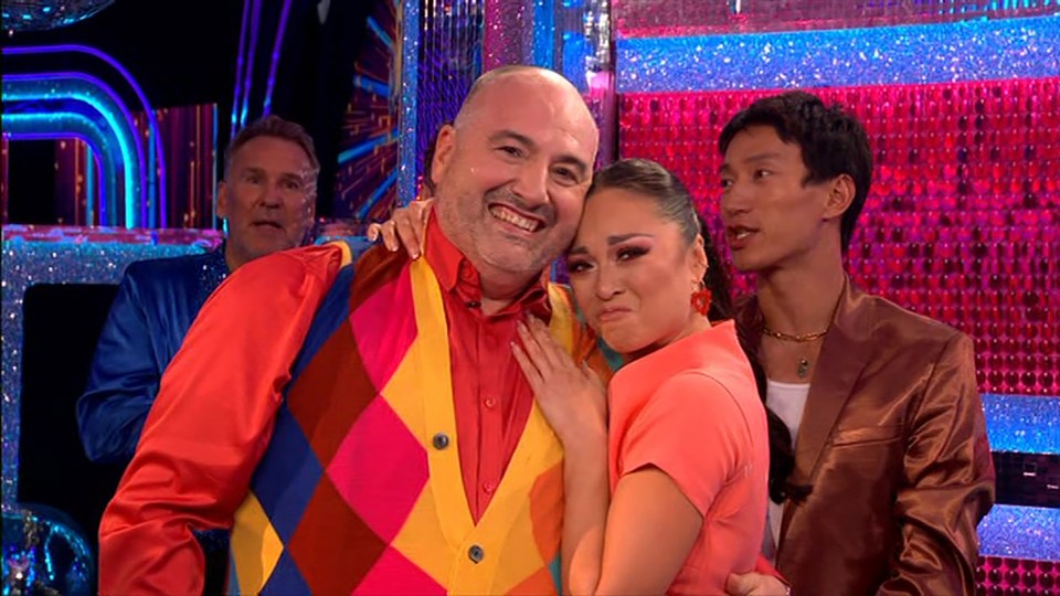 Wynne Evans and Katya Jones on Strictly Come Dancing.