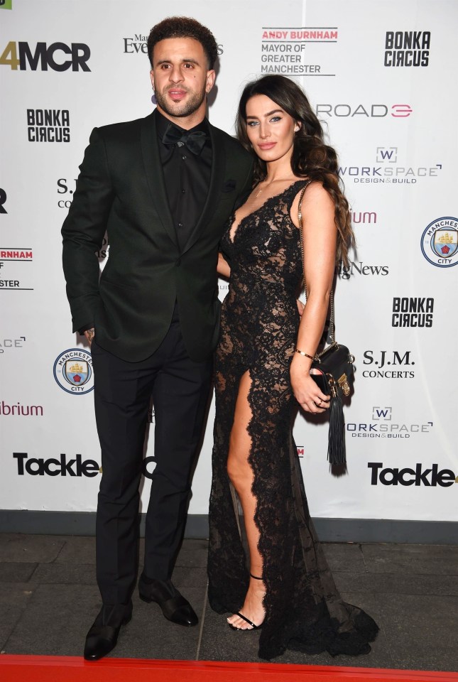 Kyle Walker and Annie Kilner at a fundraising gala.