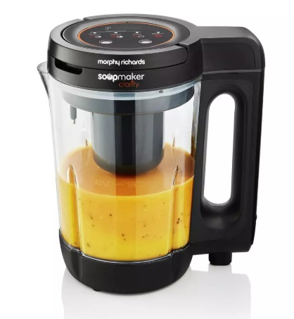 Morphy Richards Soupmaker Clarity making orange soup.